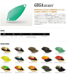 Valkein Spoon Gigaburst 2.8g gold action shot highlights fast retrieves and quick response.
