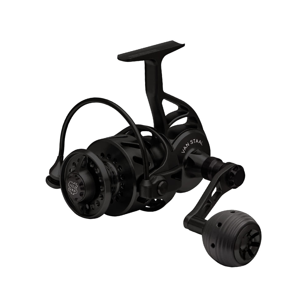 Van Staal VR Series spinning reel close-up, rugged durability and sealed performance