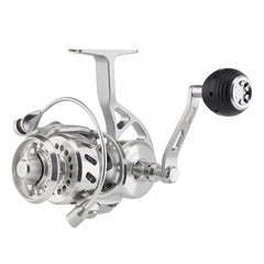 Side view of Van Staal VR175 Bailed Spinning Reel with bail installed