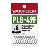 Vanfook PLB-49F Fusso Black hook – hero view showing precision built for mountain stream lures.