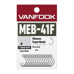 VanFook Minnow Expert MEB-41F fusso black hook close-up for sharp performance