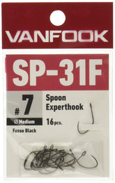 VanFook SP-31F spoon experthook closeup emphasizes slim gape for tiny bites