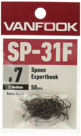 VanFook Spoon Experthook SP-31F Fusso Black front view highlights bite sensitivity during slow retrieves