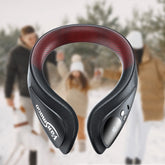VanSmaGo portable neck warmer front view for quick warmth during winter commutes