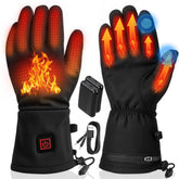 VanSmaGo thin heated glove liners front view showcases compact warmth for winter activities.