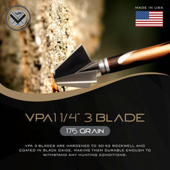 Vantage Point Archery VPA 3-blade assembly ready for screw-in installation and field readiness