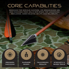 Vantage Point Archery VPA broadhead made in USA for trusted durability and consistent performance