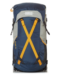 Vargo ExoTi 50 backpack front view, showcasing exterior frame and ready-to-load design.