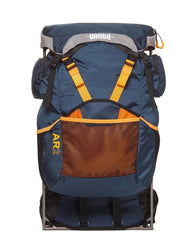Vargo ExoTi AR2 backpack with external titanium frame for stable, comfortable load transfer.