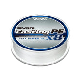 Varivas Avani Casting PE Max Power X8 line with coating for smoother casting and protection.