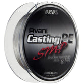 VARIVAS Avani Casting SMP PE line spool showcases eight-strand braid for long, precise casts.