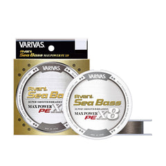 VARIVAS Avani Sea Bass Max Power PE x8 angle shot highlights ultra-smooth surface.
