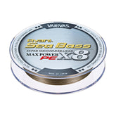 VARIVAS Avani Sea Bass Max Power PE8 Status Gold 150m spool enhances bite detection.