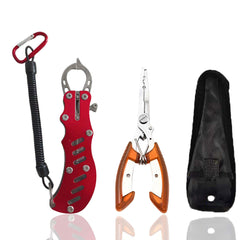 Vartin red Fish Lip Gripper Pliers with non-slip foam grip