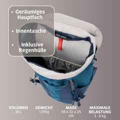 VAUDE Brenta 30 front access for quick essentials
