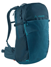 VAUDE Wizard 24+4 backpack with ventilated shoulder pads for all-day comfort.