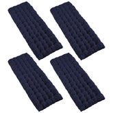 VaygWay blue camping cot pad mattress provides cushioned support on outdoor beds.