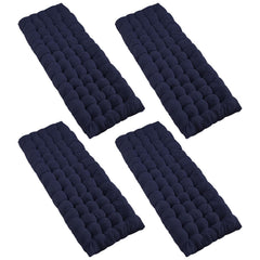 VaygWay blue camping cot pad mattress provides cushioned support on outdoor beds.