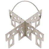 VBESTLIFE alcohol stove cross stand assembled for stable outdoor cooking