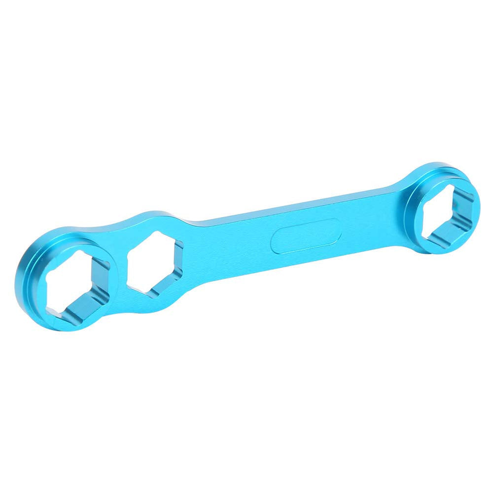VBESTLIFE DIY fishing reel wrench with blue handle for durable on-spot maintenance.