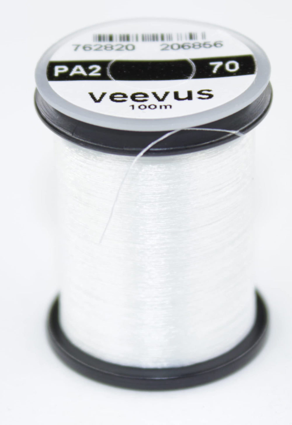 Veevus 70 Denier Power Thread in white, ideal for larger flies and bulk materials during tying.