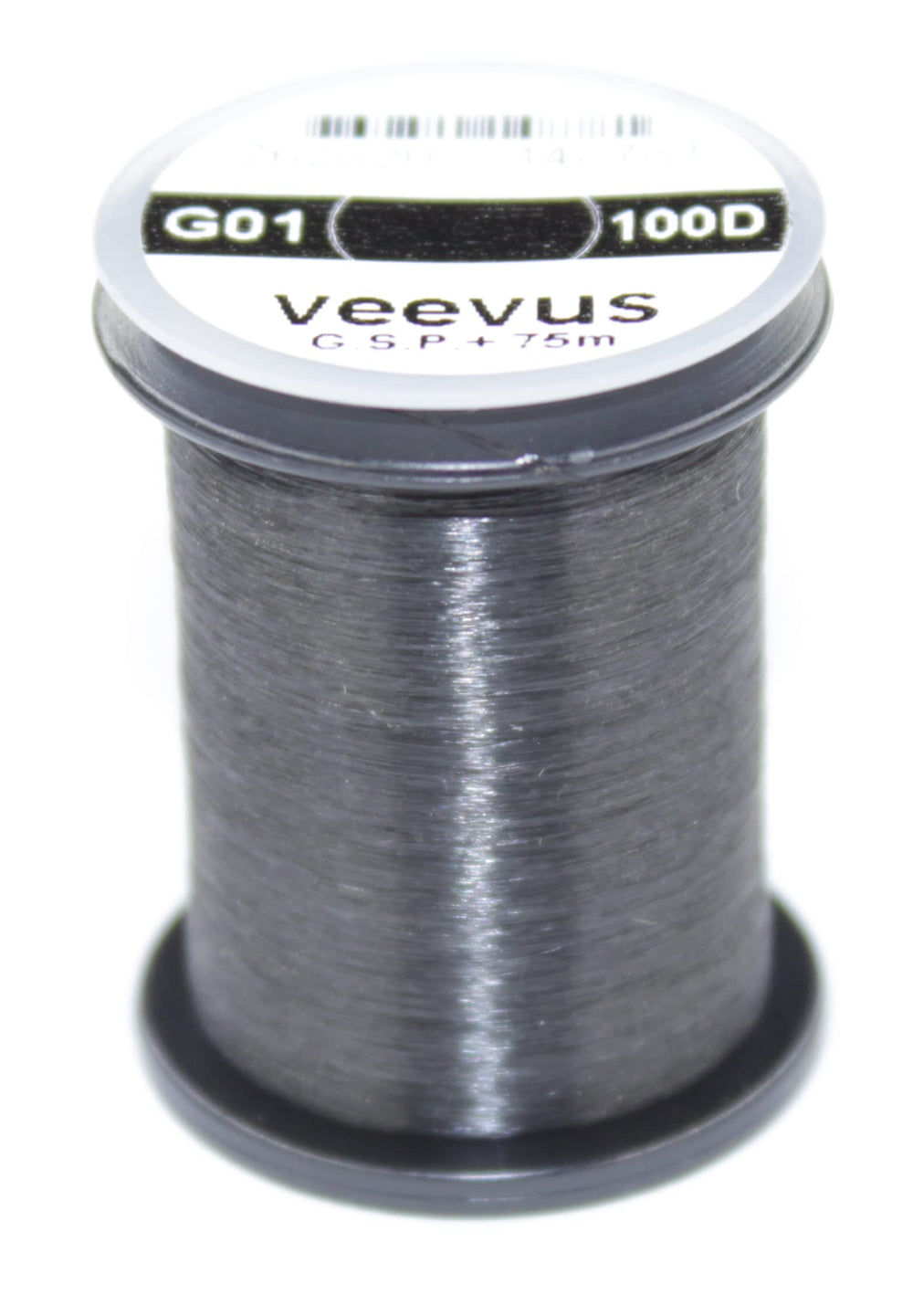 Veevus GSP Thread 100 Denier black spool for strong, flat-lying fishing knots.