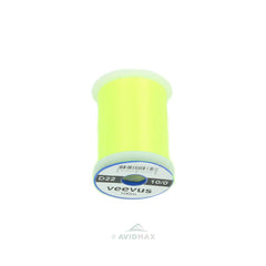 Veevus 10/0 #143 Fl Yellow Chartreuse thread on spool, strong and easy to tie
