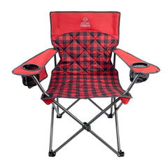 Venture Forward Quilted Quad Chair armrests for relaxed outdoor seating