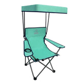 Venture Forward youth canopy chair with sunshade keeps kids shaded during sunny outings.