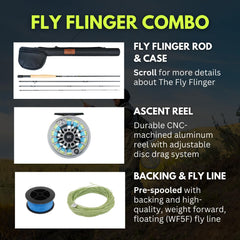 Ventures Fly Co. Line and backing setup ready for quick rigging.