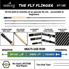 Ventures Fly Co net and release setup ready to land fish safely