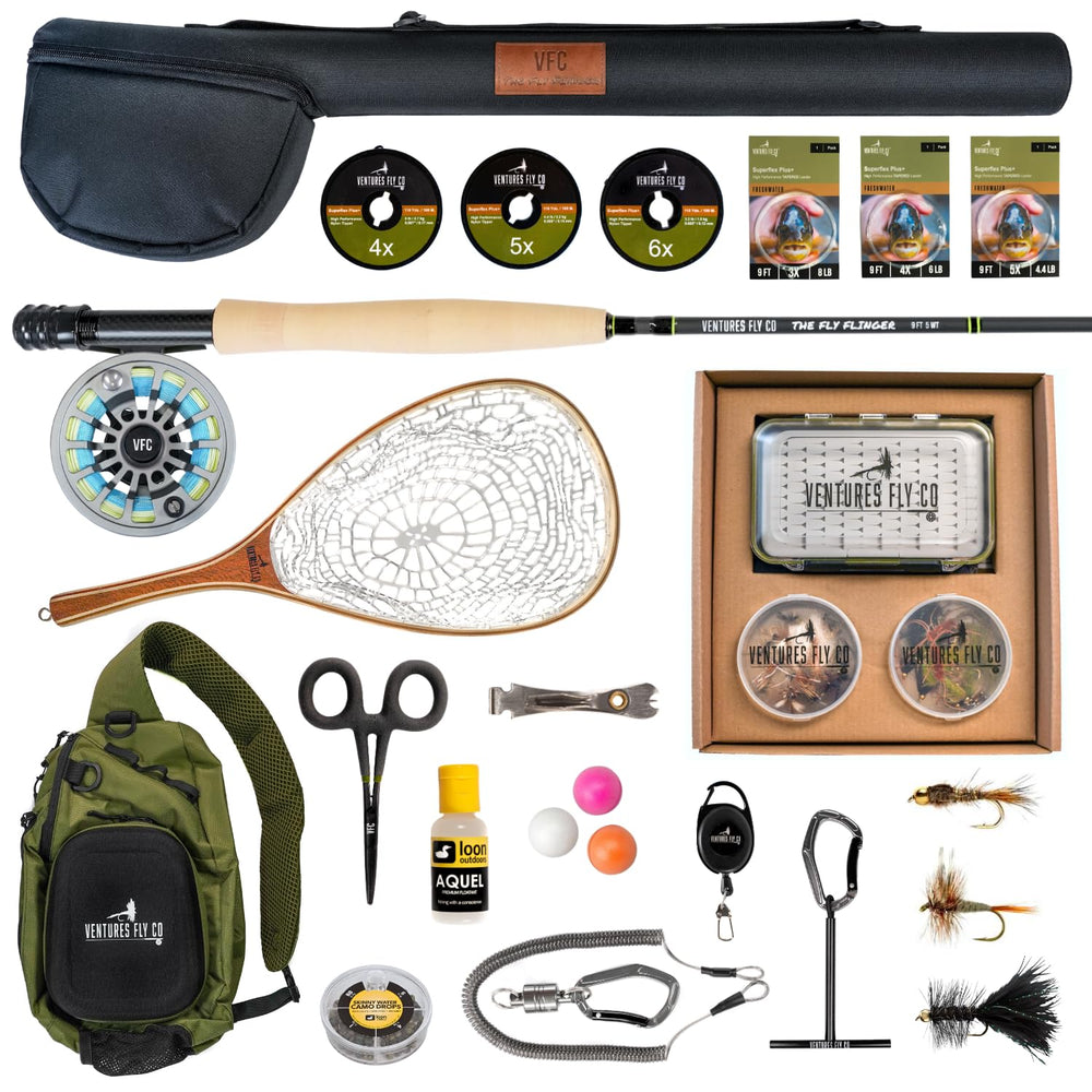 Ventures Fly Co Weekend Warrior rod and reel ready for fishing
