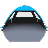 Venustas Beach Tent open-setup provides quick shade on sunny beach days.