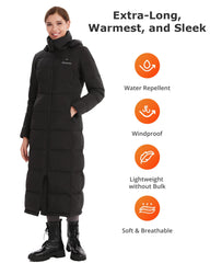 Venustas heated jacket showing 5-zone heat coverage