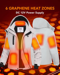 VERGOO Graphene Heated Jacket pockets heat feature with battery access for easy warmth