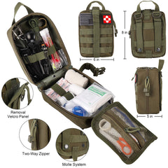 Verifygear 600D nylon MOLLE bag keeps gear organized on hikes