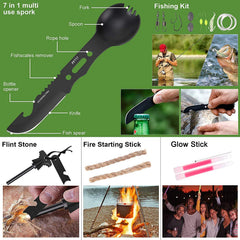 Verifygear 7 in 1 spoon and fork for quick meals during outdoor adventures