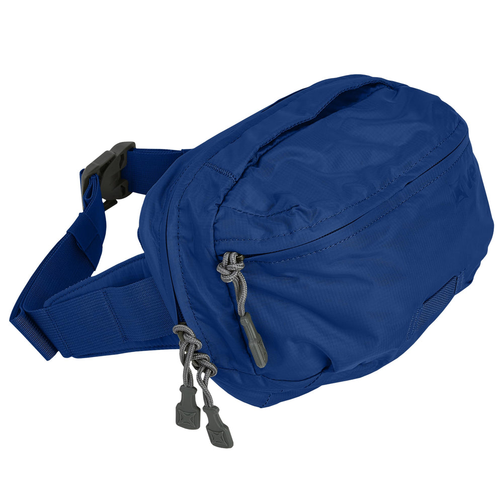 Vertx Long Walks waist pack front view, lightweight accessibility for city strolls.