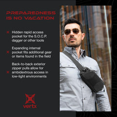 Vertx SOCP Sling adjustable attachment system for versatile wearing options