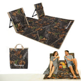 Verveens beach lounge mat front view with camouflage pattern for comfortable two-person seating