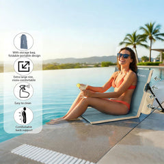 Verveens chair with backrest provides comfortable support during sunbathing and picnics
