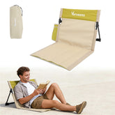 Verveens extra-large foldable chair with cup holder ready for beach and poolside lounging.