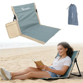 Verveens extra-large foldable chair with cup holder for beach lounging and poolside rests