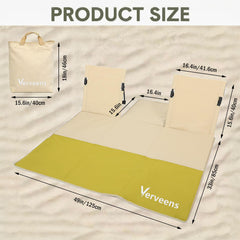 Verveens two-person beach picnic mat with central space for drinks.