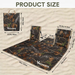 Verveens two-person lounge mat central pocket for drinks and snacks