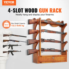 Rack shows four slots for rifles or shotguns