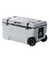VEVOR 74QT cooler on wheels ready for outdoor trips.
