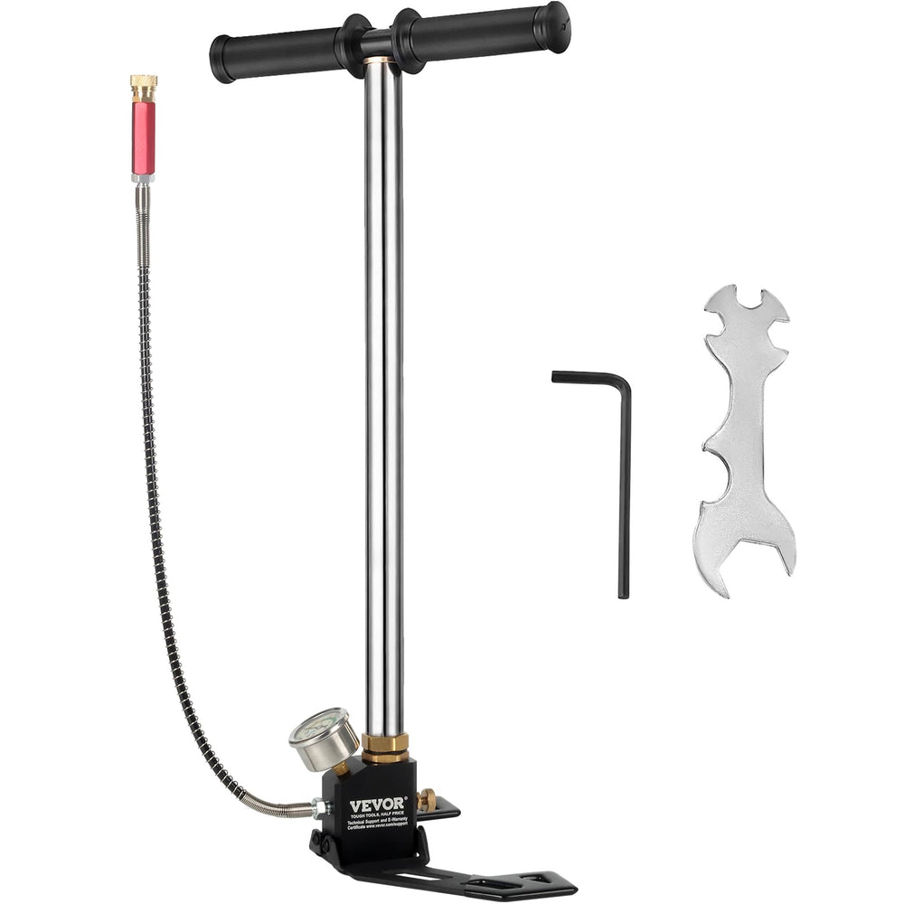 VEVOR airgun pump 4500 psi gauge for precise pressure control during fills