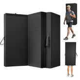 VEVOR bouldering crash pad folded with backpack straps for easy carrying on hikes