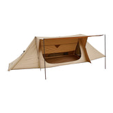 VEVOR Camping Hot Tent front view shows a compact two-person shelter for outdoor adventures.